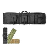 YLZBA Estuche para Rifle Bolsa Táctica para Fusil,Bolsa para Doble Rifle Escopeta Airsoft Funda para Armas Largas Mochila para Carabina,Almacenar o Transportar Rifles(Black CP,100cm/39.4in)