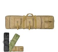 YLZBA Estuche para Rifle Bolsa Táctica para Fusil,Bolsa para Doble Rifle Escopeta Airsoft Funda para Armas Largas Mochila para Carabina,Almacenar o Transportar Rifles(Khaki,100cm/39.4in)