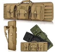 YLZBA Maletin Arma Larga,Rifle Airsoft Bolsa Táctica Funda for Arma Acolchado,Estuche for Rifle táctico for armacon Correa De Hombro Funda Táctica for Fusil(Khaki,118cm)