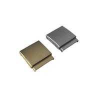 YLZCAM 1 pieza de correa de reloj de acero de Color plateado/dorado, extensión de cierre extensor con correa de paso, accesorio for reparación de relojes L4422 (Color : Silvery 16mm)