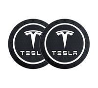 YLZFKGLQ 2 Piezas Posavasos de Coche, para Tesla Model 3 Model Y Model S Model X Antideslizante Portavasos Incrustado en Adornos Posavasos Accesorios El Interior del Coche