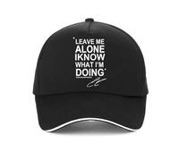 YMAEPXFH DÉJAME EN Paz SÉ LO Que Estoy Haciendo Imprimir Unisex Golf al Aire Libre Snapback Sorpresa Perdona para Siempre Regalo de Estudiante de reunión de Moda Sé Hermoso Vibes