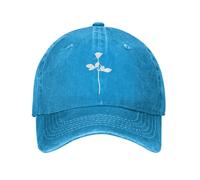 YMAEPXFH DM Enjoy The Rose Depeched Moded Retro Distressed Denim Washed Sun Cap Workouts Adjustable Fit Caps Hat Forever Forgive Trendy Assembly Student Gift Be Beautiful Vibes