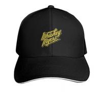 YMAEPXFH Elegante Whisky Myers Design Beach Hat Negro para Hombres Hombres Mujeres Regalo Estudiante de Alta Gama Protección de Corriente de Marea de Juego