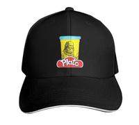 YMAEPXFH Plato Play Doh Pun Sombrero de Talla Grande para Hombre Sombrero de Caballero Negro Hombre Mujer Saludable Elegante Viaje Chico Sorpresa Tranquilo Matrimonio Reunión