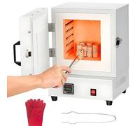 YMAOMAO Horno de mufla de Laboratorio, Horno eléctrico, Horno de fusión Compacto de sobremesa de 2000 W, Temperatura máxima de 1150 ℃/2102 ℉, para fabricación de Joyas, fundición de Metales