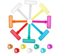Ymapinc Rastreadores de lectura para niños, 14 tiras de lectura guiadas con anillos de dedos, herramientas de lectura coloridas para dislexia, resaltador de enfoque de dedo para leer, punteros de dedo