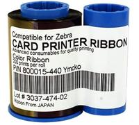 YMCKO 800015-440 - Cinta para impresora de identificación Zebra P330i P420i P430i 800015-440 YMCKO cinta de 200 imágenes