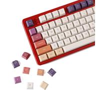 YMDK 143 teclas Smoke Cloud Dye-Sub gruesas PBT Cherry Profile Caps para teclado mecánico TKL 61 64 68 75 87 96 104 108 GMMK MX