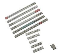 YMDK 61 64 68 DSA Profile 9009 Dye Sub ANSI ISO AZERTY QWERTZ España UK Francés Alemán Italiano Keyset PBT Keycap para teclado MX (Italiano ISO Set)