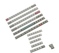 YMDK 61 64 68 DSA Profile 9009 Dye Sub ANSI ISO AZERTY QWERTZ España UK Francés Alemán Italiano Keyset PBT Keycap para teclado MX (francés ISO Set)