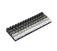 YMDK Blanco Gris Negro Mixto 87 61 Lado Impresión Lateral en Blanco Grueso PBT OEM Perfil Teclas para Teclado mecánico MX TKL (solo Tecla) Impresión lateral 61