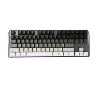 YMDK Blanco Gris Negro Mixto 87 61 Laterales Impresión en blanco PBT, teclas de perfil OEM para teclado mecánico MX TKL (solo teclado) 87 Impresión lateral.