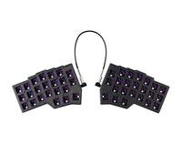 YMDK Corne V4.1 Split 46 teclas ergonómicas 40% diseño teclado mecánico intercambiable en caliente 3D PLA RGB QMK Vial todas las teclas programable Mini kit de teclado independiente para juegos