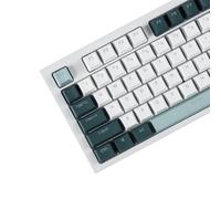 YMDK Double Shot 108 Teñido PBT Shine Through OEM Profile Rainbow Carbon Sunset Keycap para MX Interruptores Teclado mecánico (solo teclado) (botánico)