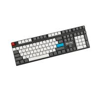 YMDK Double Shot 108 Teñido PBT Shine Through OEM Profile Rainbow Carbon Sunset Keycap para MX Interruptores Teclado mecánico (solo Keycap) (Personalizado)