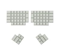 YMDK DSA Profile PBT - Juego de teclas en blanco para teclado Ergo Ergodox Planck Preonic Lily 58