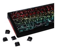 YMDK PCB Electronic Vision Theme 135 teclas PBT + PC Teclas laterales iluminadas a través de tinte Sub Tecla personalizada Perfil de cereza de doble disparo para teclado mecánico MX 60 75 100% MX