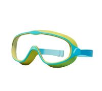 YMFF - Gafas de natación antivaho para niños, marco grande, visión amplia con correa ajustable, gafas de natación para niños y niñas de 3 a 14 años, con juego de gorro de natación a juego, multicolor