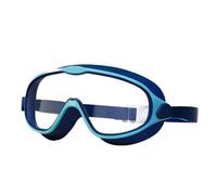 YMFF - Gafas de natación antivaho para niños, marco grande, visión amplia con correa ajustable, gafas de natación para niños y niñas de 3 a 14 años, con juego de gorro de natación a juego, multicolor