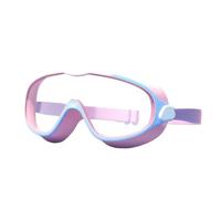 YMFF - Gafas de natación antivaho para niños, marco grande, visión amplia con correa ajustable, gafas de natación para niños y niñas de 3 a 14 años, con juego de gorro de natación a juego, multicolor
