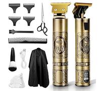 YMGN Cortapelos para hombres, recortadora de pelo profesional sin espacio en T recortadora sin cables, recargable, cortadora de barba eléctrica, kit de corte de pelo con pantalla LCD, regalos para hombres