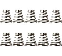 Ymhapp 10 piezas de repuesto de resorte de rueda de bicicleta plateadas, resorte de rueda de bicicleta de montaña, ejes de palanca de liberación rápida, brocheta de rueda de bicicleta de resorte,