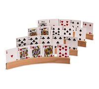 YMI Soportes Panorama para cartas de madera, pack de 4