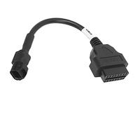 Ymiko Cable de Diagnóstico OBD2 de Motocicleta de 3 Pines Reemplazo de Buena Conductividad para Conector Adaptador de Diagnóstico KYMCo Obd2 Cable de Diagnóstico del Escáner de Motocicleta