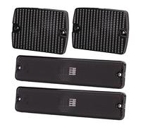 Ymiko Kit de Luces de Marcador Lateral, 4 Piezas de Luz de Marcador Lateral de Parachoques y Carcasas de Lente de Luz de Señal de 56001378 Reemplazo para YJ (Negro