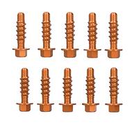Ymiko Tornillo autorroscante, Kit de Tornillos autorroscantes para Motocicleta, Acabado anodizado, Compatible con 125150200 EXC XC SXF EXCF XCF 1997-2020(Naranja)