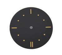 YMKFGUPKRG Reloj Piezas Reloj Dial 39mm Sándwich de doble terraza Sandwich Negro Dial Dot Número verde Luminoso compatible for ETA6497 6498 ST3600 ST3621 No segundo Esfera del reloj