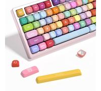 YMKPVR KBDiy Gummy Bears KOA - Teclas de Perfil 100%, sublimación de Tinta, PBT Lindas Teclas Personalizadas, Juego de 139 Teclas para interruptores mecánicos Cherry Gateron MX