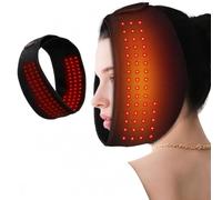 YMLUKzun Banda Térmica Facial luz Roja, 3 Calorías 3 Temporizador | Almohadilla TéRmica Facial Inalámbrica, Batería De 5000 Mah, Para Migrañas,Dolor De Mandíbula Y Muelas Del Juicio