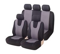 YMLVET Coche Fundas Asientos para Citroen C-Crosser 2007-2012, Impermeables Transpirable Delanteros y Traseros Juegos de Cubreasientos Accesorios,Grey
