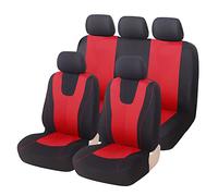 YMLVET Coche Fundas Asientos para Mercedes-Benz Marco Polo Camper (W447) 2015-2021 2022 2023 2024 2025, Impermeables Transpirable Delanteros y Traseros Juegos de Cubreasientos Accesorios,Red