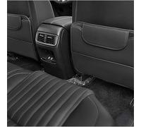 YMNBFCX 2 Piezas Protector Respaldo Asiento Coche para Kia Niro I 2022 2023 2024 2025 HEV/PHEV/e-Niro/Niro Alfombrilla Antipatadas Asiento Trasero Cuero Interior Accesorios,Black