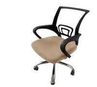 Ymnilian Funda Silla Escritorio, Funda Silla Oficina 1Pc Velvet Office Chair Cover Computer Swivel Seat Modern Elastic Slip Washable Slipcovers Removable Dust(Khaki)