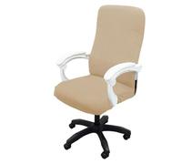Ymnilian Funda Silla Escritorio, Funda Silla Oficina Thickened Computer Office Chair Covers Dustproof Pet Scratch Resistant Retractable Cover(Khaki,M)