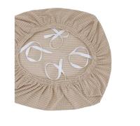Ymnilian Funda Silla Escritorio, Funda Silla Oficina Water-Repellent Elastic Cushion Chair Cover Universal Straps Without Backrest Seat Home Textile(Khaki)