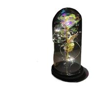 Ymnilian Rosa Eterna, Rosa Eterna Natural Preservada Rosa eterna Artificial, Flor Eternelle en cúpula de Cristal, Navidad, cumpleaños la Madre, Regalo del Día San Valentín(026)