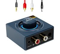 YMOO B06T3+ LDAC Receptor Bluetooth 5.2 HiFi, Aptx SBC AAC Adaptador de Audio Bluetooth con Control de Volumen, Salidas AUX 3,5mm Jack/RCA, Receptor para Altavoz/Estéreo/Amplificador de Teléfono/PC