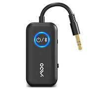YMOO Transmisor Receptor Bluetooth 5.3, AptX Baja latencia/Conexión Dual/AptX HD, 2 en 1 Adaptador Jack 3.5mm para TV/Avión/Tablet/PC/Smartphone/Barco/Altavoz/Soundbar