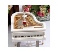 Ympuoqn Valentines Decor Rotating Dancing Girl Piano Music Box Valentine's Day Birthday Gift