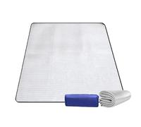 Ymswjgj 200 × 200 alfombra plegable para tienda de campaña, esterilla térmica de aluminio grueso, manta aislante para exteriores, manta aislante de doble cara, manta térmica