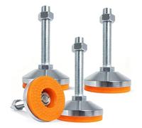 YMTWSRY 4 patas ajustables, pies niveladores de 2,36 pulgadas, pies niveladores de máquina, altura ajustable, 1300 lb de capacidad, pies de nivelación de alto rendimiento para banco de trabajo