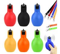 YMTWSRY 6 silbatos de mano para educación física, silbato de emergencia, juego de silbatos deportivos con cordón de silbato para árbitro, silbato de mano, para profesores de deportes, entrenamiento de