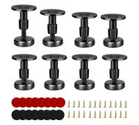 YMTWSRY 8 patas de muebles ajustables en altura, patas de gabinete de 27-64 mm, patas de nivelación negras, extensores de patas de mesa para silla, mesa y sofá