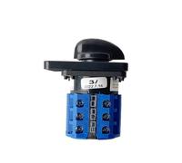 YMUGUEGH 1 Interruptor de Leva CA10 for voltímetro, trifásico, 4 Cables, 7 Posiciones, 20 A, 690 V, selector rotatorio de Cambio, 12 terminales, LW26 YMW26