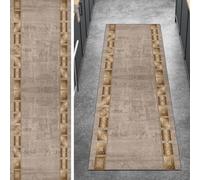 Ymural Alfombra vintage para pasillo marrón, antideslizante, 100 x 150 cm, lavable, antideslizante, larga para cocina y dormitorio